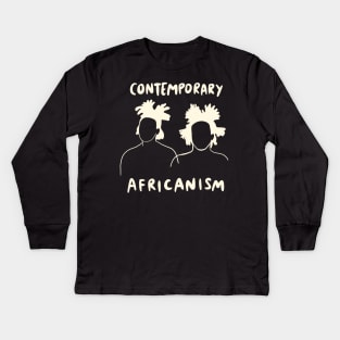 Contemporary Africanism - Nappy Dreadlock Hairstyle Kids Long Sleeve T-Shirt